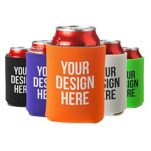 Funda de Neopreno Personalizada con Logotipo para Latas, Aislante de Bebidas, Plegable, para Festivales de Cerveza - Product Image 1