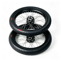 Kit de conversion de roues Supermoto Sur-Ron 17 pouces en stock aux États-Unis pour Light Bee X Ultra Bee LBX avec moyeu CNC billette pour course sur route et motard