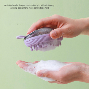 New Design Eco-Friendly Plastic & Silicone <b>Pet</b> Brush for Cats Dogs Multi-Functional Hair <b>Cleaning</b> <b>Bath</b> Grooming - Product Image 4