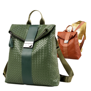 <b>Large</b> Capacity 56L Woven PU Polyester Double <b>Backpack</b> Women's Casual Fashion Student Travel Anti-theft <b>Backpack</b> - Product Image 2