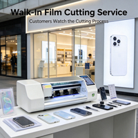Máquina de Corte Inteligente para Películas Multicapa, Corta Película Protectora de Hidrogel Templado con Nanotecnología UV y TPU