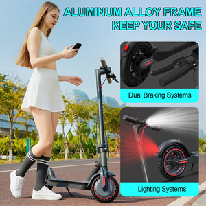 Patinete Eléctrico Plegable de 8.5 Pulgadas con Doble Motor, Suspensión, Batería de Litio Extraíble de 15Ah, Carrocería de Aluminio, Resistente al Agua, Dos Ruedas, Modelo S5-2-7.8 8.5 - Product Image 2