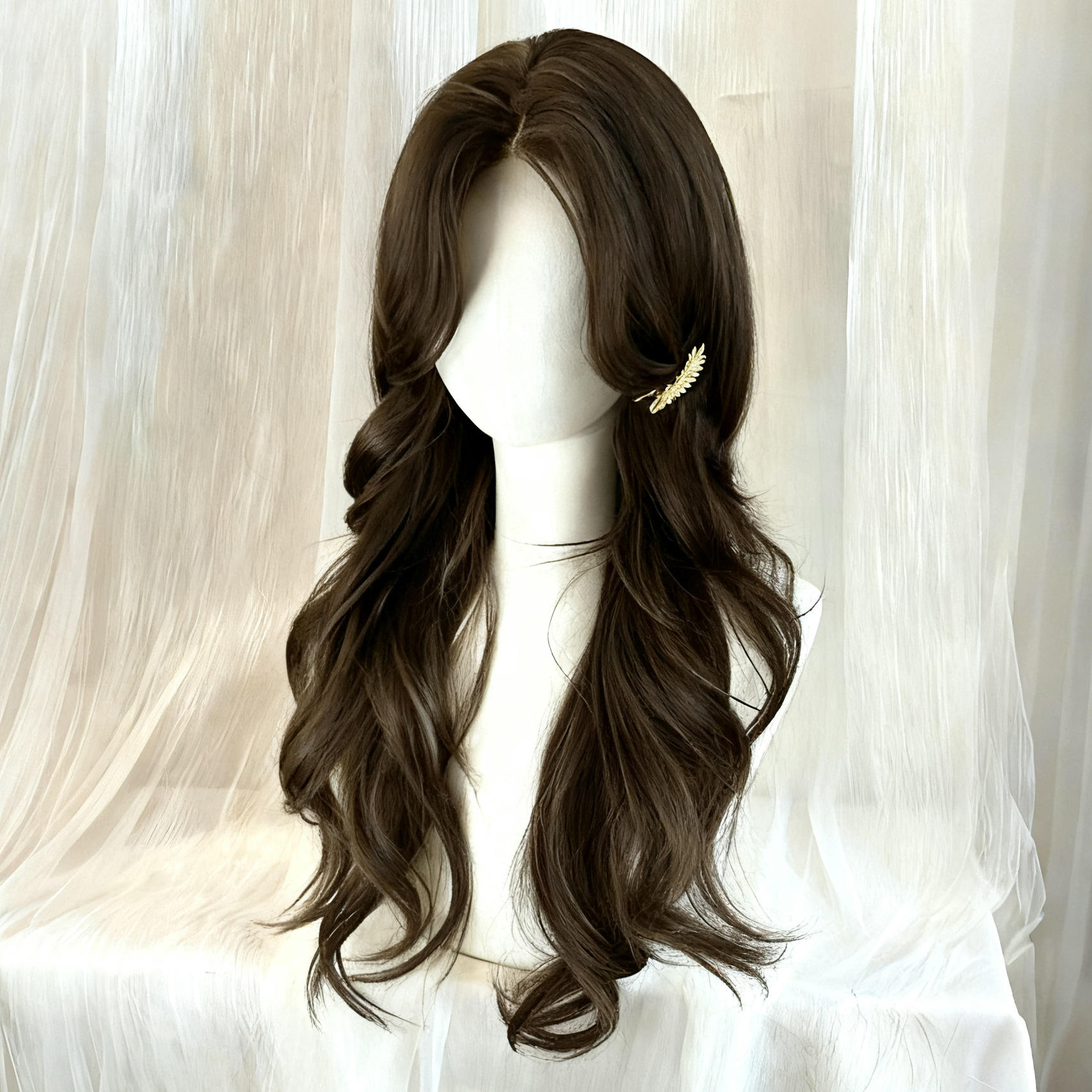 คลื่นยาว 65 ซม. [สีน้ำตาลชา Morandi]