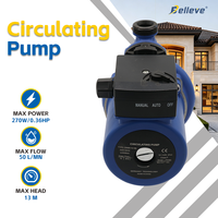 Pompe de surpression d'eau chaude silencieuse et portable pour usage domestique