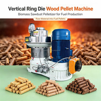 Granulateur vertical à anneau haute efficacité pour biomasse 1000-2000 kg/h – Machine à granulés de sciure de bois pour combustible