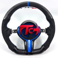 Volant en fibre de carbone forgé pour BMW F10 F11 F15 F18 F20 F23 F25 F30 F32 F35 F40 F80 E84 E87 E90 E92 E93, accessoires de voiture