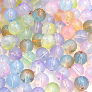 Kore tarzı cam boncuk tatlı renkli <span class=keywords><strong>Protein</strong></span> çek yuvarlak dağınık boncuklar DIY el yapımı bilezik kolye takı için - Product Image 2