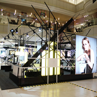 Stand d'exposition modulaire personnalisé MEGA Modern Fashion Pop Up Store pour événements et salons d'art