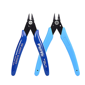5" Mini Cable Trimming Pliers DIY Grade Steel <b>Hand</b> <b>Tool</b> Plastic Molded Handle Small Bevel Pliers Cutting OEM Support - Product Image 1