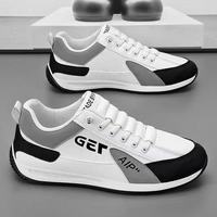 Chaussures Homme 2025 Printemps Nouveauté Baskets de Course à Lacets en Maille Unie à Plateforme Rehaussante Décontractées Style Papa Tendance