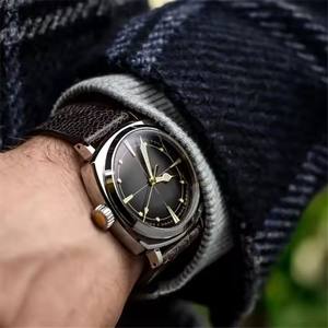 Montres de luxe ovales à quartz personnalisées OEM/ODM avec logo, bracelet en cuir, date lumineuse, chronographe, pour hommes d'affaires - Vente en gros - Product Image 5