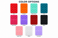 Support de téléphone à ventouse double face en silicone, 28 ventouses, support mains libres pour miroir, coussinet flexible réutilisable, logo personnalisé pour selfie vidéo