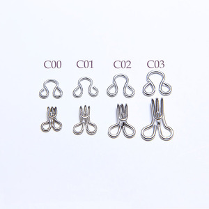 Crochet et oeil de soutien-gorge en laiton de 8.2mm polyvalent pour soutiens-gorge jupes pantalons - Product Image 2