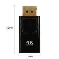 Adaptateur 4K 30Hz UHD vers HDMI Mâle vers Femelle, Convertisseur DP vers HDMI avec Audio Benfei pour Lenovo Dell HP
