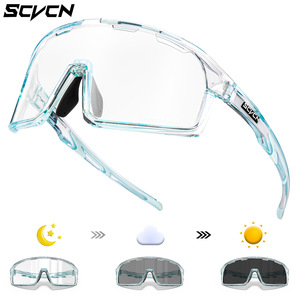 Scvcn Photochromic Cycling <b>Glasses</b> Full Rim Windproof Sport Eyewear <b>For</b> Outdoor Riding Men Women - Product Image 4