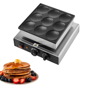 Machine à dorayaki commerciale WeWork, 9 pièces, machine à crêpes et à pancakes, machine à poffertjes, machine à gaufres, <span class=keywords><strong>mini</strong></span>-machine à pancakes hollandais - Product Image 5