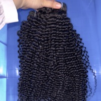 Paquete de cabello humano sin procesar 100%, paquete rizado de trama doble de un solo donante, rizado indio ondulado birmano vietnamita