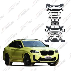 Auto Modificatie Ombouw Bodykit Voor Bmw X4 G02 2018-2021 Upgrade Naar 2022 F98 Lci X 4M Voorbumper Koplamp Rooster