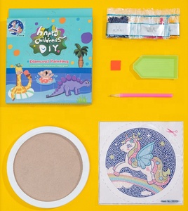 Puzzle en <span class=keywords><strong>diamant</strong></span> de <span class=keywords><strong>licorne</strong></span> de dessin animé pour enfants, kit de bricolage en <span class=keywords><strong>diamant</strong></span>, ornement, peinture en cristal - Product Image 5