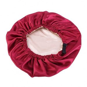Gorro de Dormir de Seda para Mujer, Ajustable, de Satén, para Cabello Rizado Natural, Doble Capa, Antiencrespamiento, Suave, Regalos Promocionales - Product Image 4