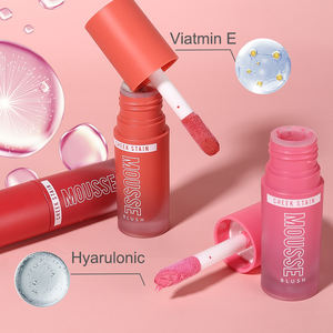 Fard à joues liquide mat en <span class=keywords><strong>mousse</strong></span> à haute pigmentation personnalisé à la marque privée, à base d'acide hyaluronique naturel, végan - Product Image 3