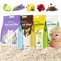 Litière pour chat en tofu antibactérienne, forte absorption, biodégradable, faible poussière, contrôle des odeurs, litière pour chat en tofu pour la santé des chats
