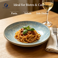 Assiette en céramique et porcelaine durable au design moderne pour apéritifs, sushis, steaks, pâtes – Vaisselle haut de gamme à texture martelée