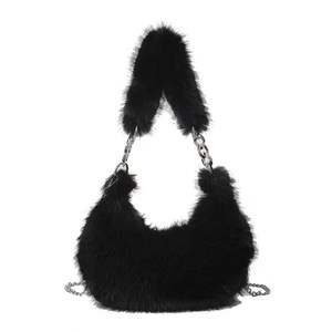 กระเป๋าถือแบบนุ่มสำหรับฤดูใบไม้ร่วง/ฤดูหนาว ดีไซน์สไตล์เกาหลี พร้อมซิปและสายสะพาย ขนาดใหญ่ ใส่ของได้เยอะ ใช้ได้ทั้งแบบสะพายข้างและสะพายไหล่เดียว - Product Image 2