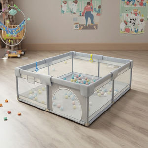 Сертифицированный CE детский манеж, соответствующий стандартам EN 71 и EN12227, высококачественный складной манеж из металла и ткани Оксфорд, безопасный и просторный. - Product Image 1