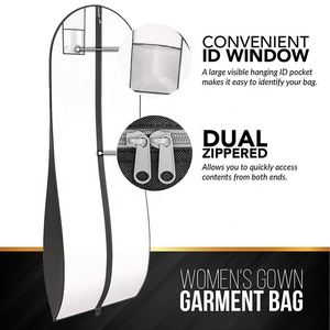 Muestra gratuita de fundas para vestidos largos Mergeboon, impermeables, antipolvo, para almacenamiento de ropa, hechas de RPET - Product Image 5