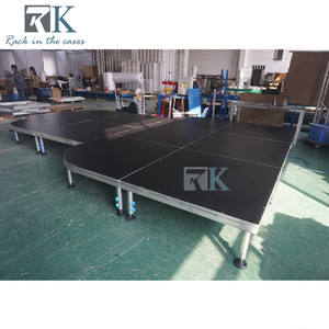 Adjustable Legs 1/2 Circle <b>Platform</b> Modular Aluminum Stage for Exhibits - Product Image 4