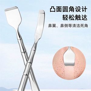 Factory double-headed blackhead remover, facial pore cleaner, stainless steel acne removal needle, blackhead scraper, hair - Product Image 3