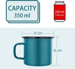 แก้วมัคเคลือบเคลือบสำหรับใช้กับเครื่องล้างจานแบบไม่มี BPA สามารถส่งแบรนด์ได้ตามต้องการ - Product Image 3