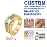 Bague en argent S925 avec moissanite de 3 carats, design haut de gamme, ensemble complet de bijoux, vente en gros d'usine, livraison directe d'une seule pièce