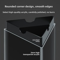 Support de menu rotatif en acrylique pour bureau, support d'affichage de bureau pour la publicité de marque et l'affichage de boissons