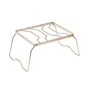 Support de cuisinière portable en acier inoxydable, 265x245x15mm, léger et pliable, pour le camping, le barbecue, le support de pot - Product Image 1
