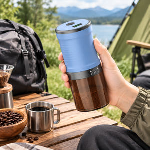 Moulin à café électrique portable USB rechargeable, réglage de la finesse, pour grains de café, idéal pour la maison et les voyages, cadeau parfait pour les amateurs de café - Product Image 5
