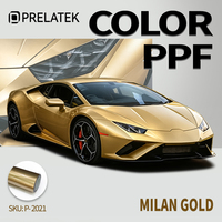 Prelatek Ventes Flash Film de Protection Voiture TPU Or Milan Surface Compacte Anti-Poussière Flottante Anti-Traces d'Eau Évite l'Accumulation de Saleté Facile à Nettoyer