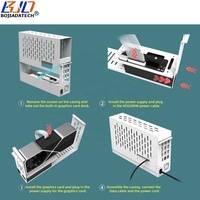 Boîtier EGPU pour ordinateur portable, carte graphique externe Oculink, station d'accueil GPU, fente PCI-E 16X (PCIe 4.0 X4), carte adaptateur + câble de données SFF-8611 50CM