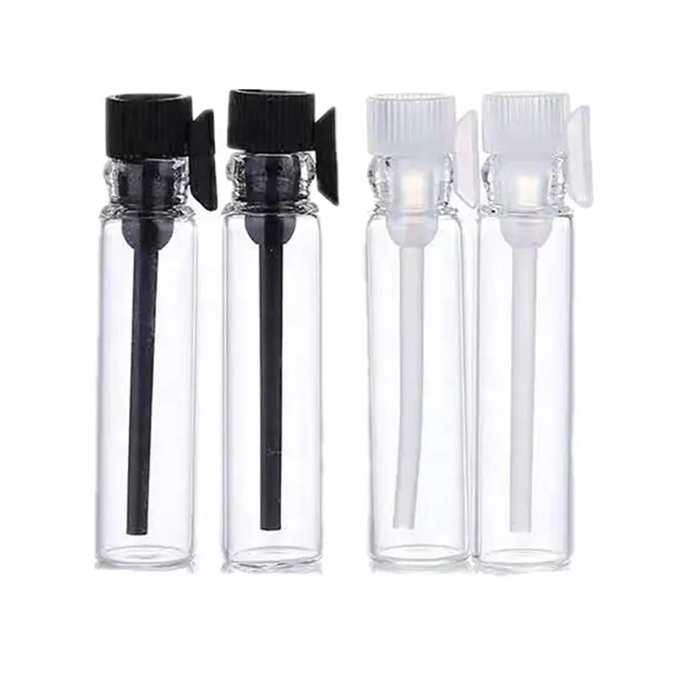 Kecil Khusus Gratis 1Ml 2Ml 3Ml Parfum Sampel Botol Tetes Botol Kaca Mini Parfum Tester Tabung Uji Coba botol dengan Tongkat