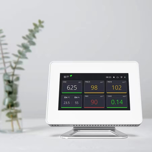 3-in-1 Desktop Air Quality Detector <b>Plastic</b> Housing Case, ABS PC Meter <b>Enclosure</b> for Temperature, Humidity and PM2.5 TH431 Multi - Product Image 1