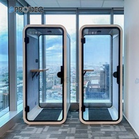 Cabine de réunion mobile insonorisée pour 1 personne – Idéale pour l'intimité et la concentration