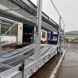 Semi-remorque porte-voitures double pont pour 10 véhicules, prix usine, plateau, à vendre - Product Image 6