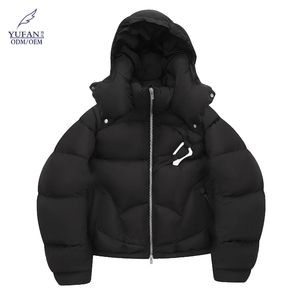 YuFan, servicio personalizado, abrigos acolchados para hombres, moda para exteriores, chaqueta de invierno de talla grande, plumón de <span class=keywords><strong>ganso</strong></span> de pato, <span class=keywords><strong>ropa</strong></span> impermeable acolchada - Product Image 1