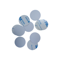 Etiquetas adhesivas redondas inteligentes NFC de PVC regrabables, impermeables, blancas, para tarjetas RFID tipo moneda 213/215/216, personalizables.