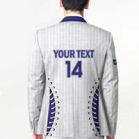 Blazer décontracté de l'équipe de baseball du Brésil pour le World Baseball Classic 2026, impression intégrale personnalisée, veste de costume en polyester pour homme, bouton unique