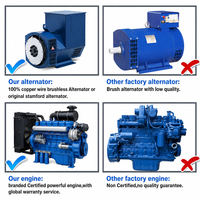 Groupe électrogène 25 kVA monophasé 60 Hz avec ATS, réservoir de carburant longue durée, alimentation fiable, générateur diesel silencieux 50 kVA pour petites entreprises