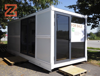 Maison préfabriquée économique à 2 chambres en conteneur, avec des espaces de vie en acier et des panneaux sandwich