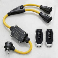 Nouveau produit, prise sans fil extérieure AC 110V 220V 250V 20A IP67, interrupteur à commande à distance sans fil RF, certifié FCC CE et RoHS