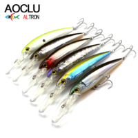 Big Game Fighter 120mm 32g plongée 5m flotteur pêche à la traîne leurre vairon 1PC fil à travers leurre de pêche en eau salée